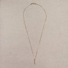 18k Gold Filled CZ Spear Necklace