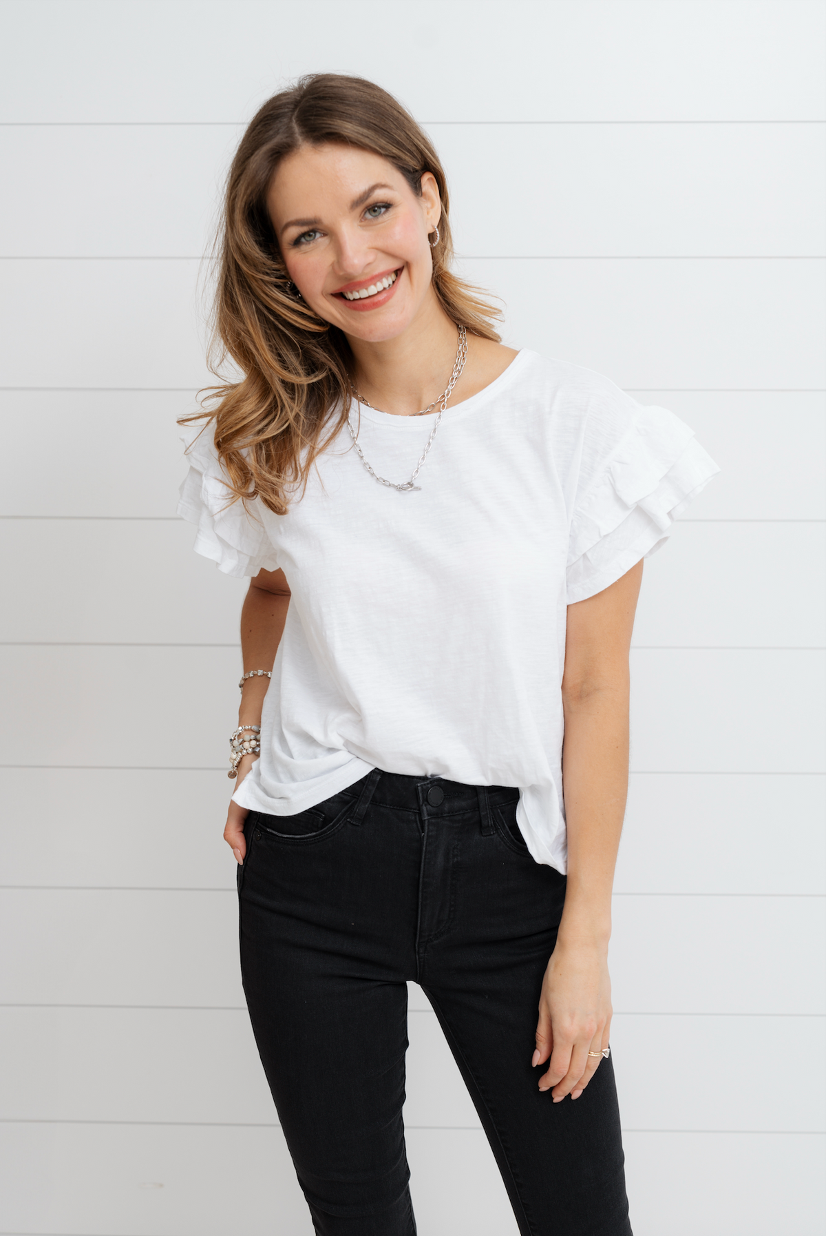 Flutter Sleeve Top