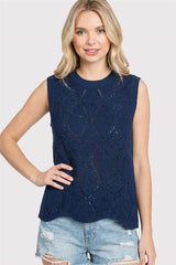 Pointelle Sweater Tank