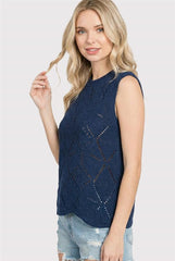 Pointelle Sweater Tank
