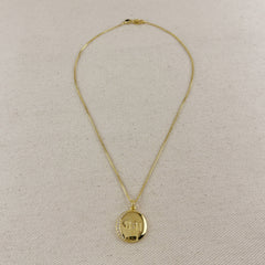 18k Gold Filled 11:11 Synchronicity Necklace: 16 inches