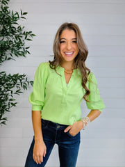 Ribbed Henley Top – Mac and Me Exclusive
