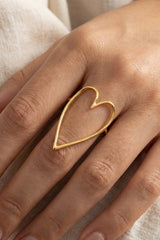 Endless Love Cutout Heart Ring