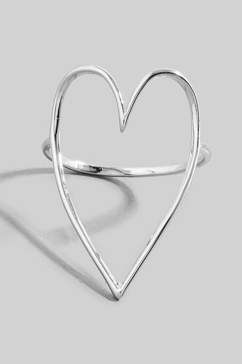 Endless Love Cutout Heart Ring