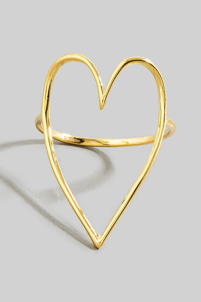 Endless Love Cutout Heart Ring