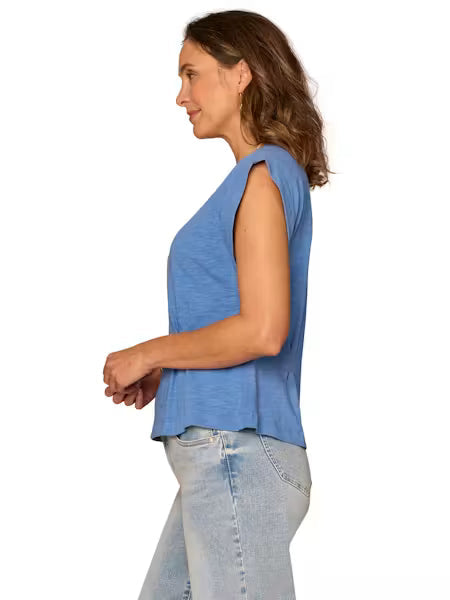 Extended Sleeve Scoop Neck Peplum Knit Top