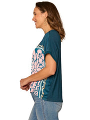 Bloom Mixed Media Knit Top