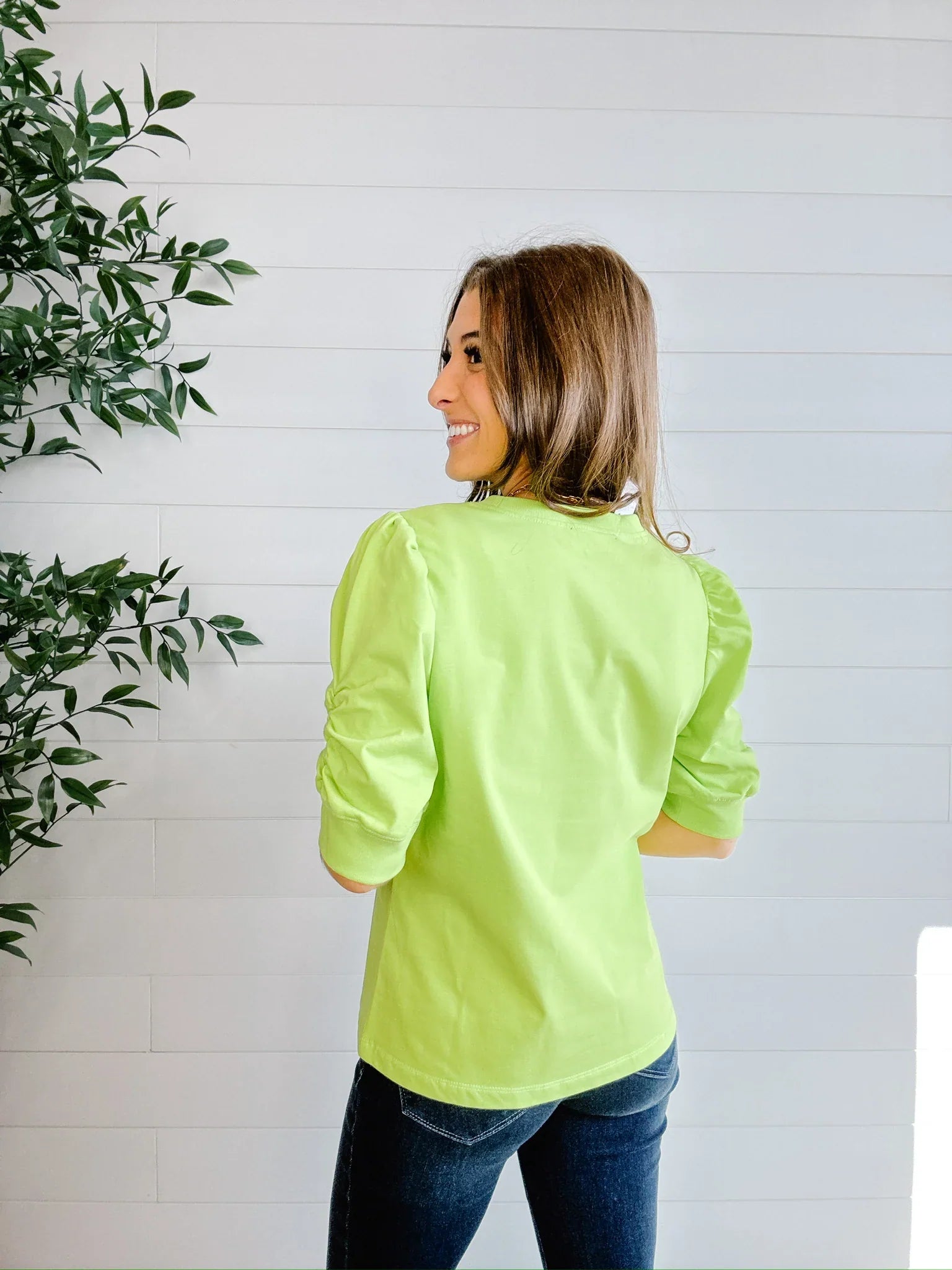 Puff Sleeve Knit Top – Mac and Me Exclusive