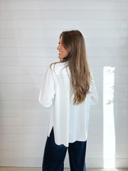 Essential Travel-Friendly, Lightweight Button-Up Blouse