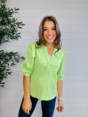 Ribbed Henley Top – Mac and Me Exclusive