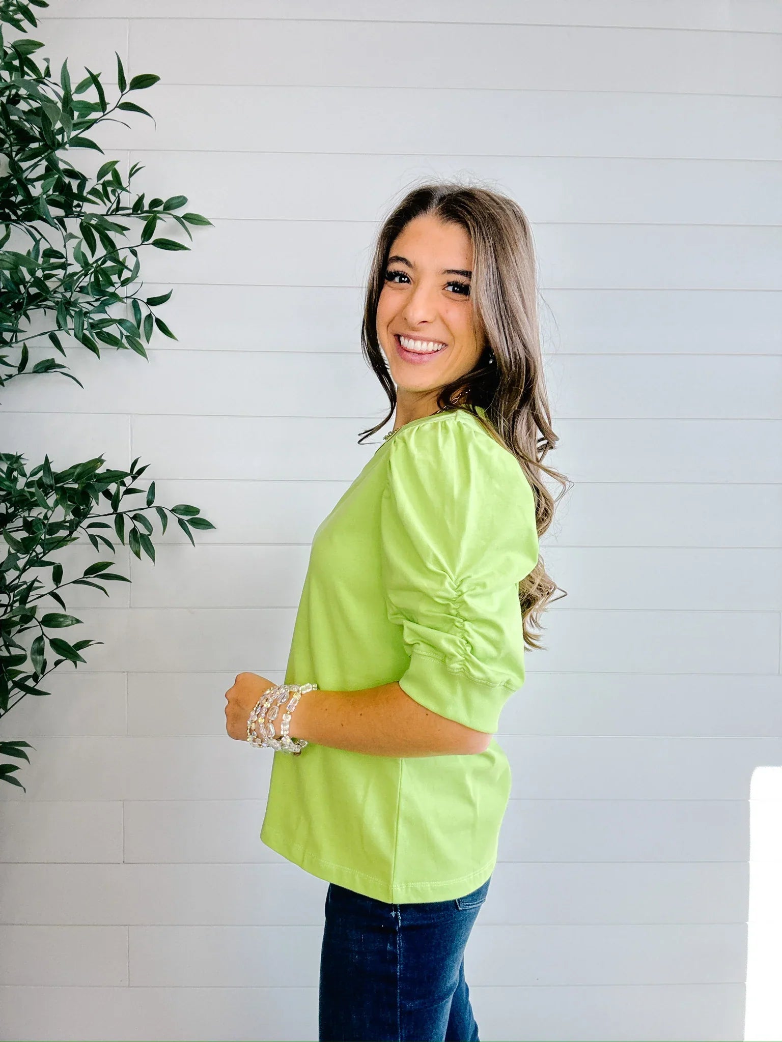 Puff Sleeve Knit Top – Mac and Me Exclusive
