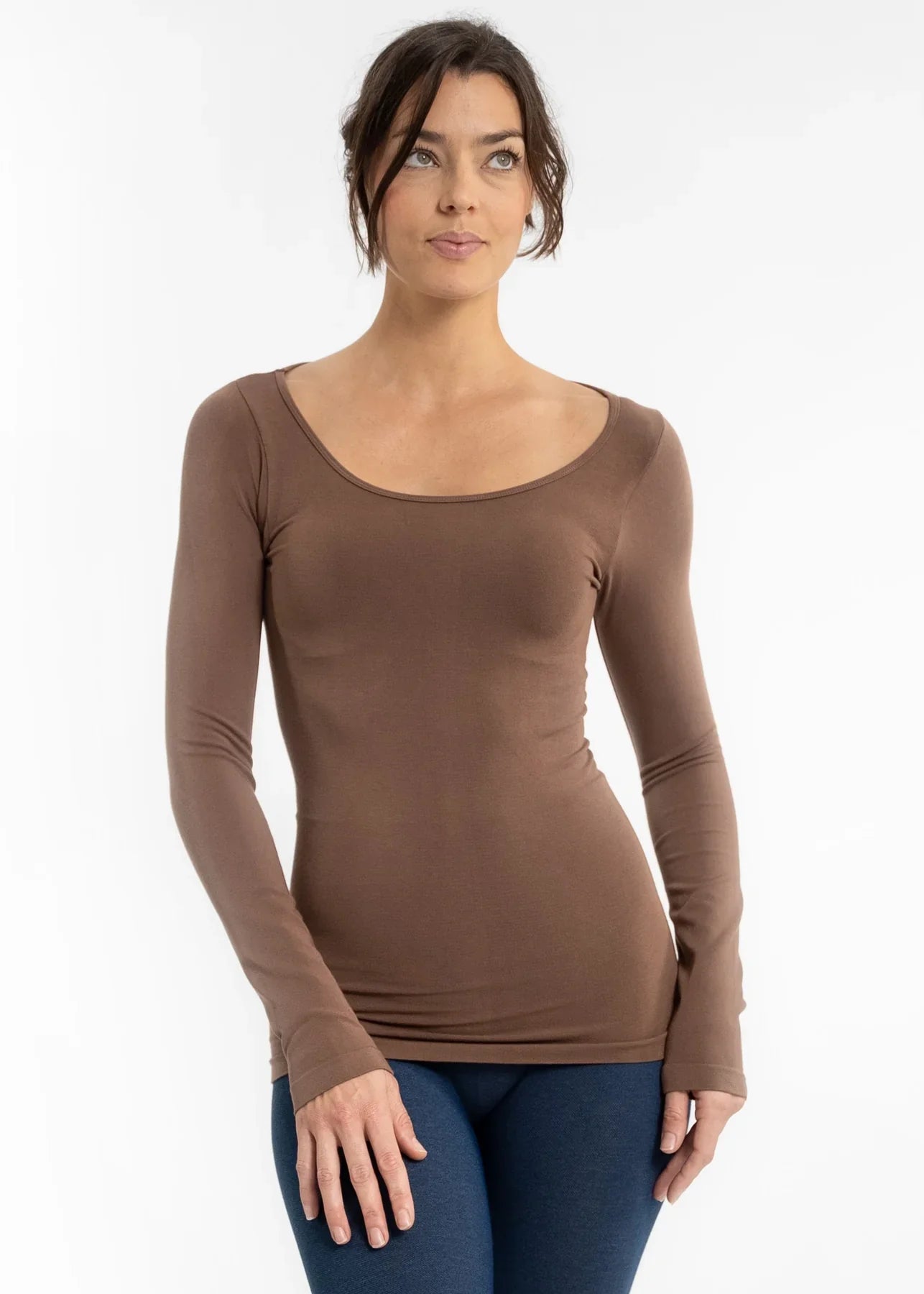 Reversible Long Sleeve Seamless Top