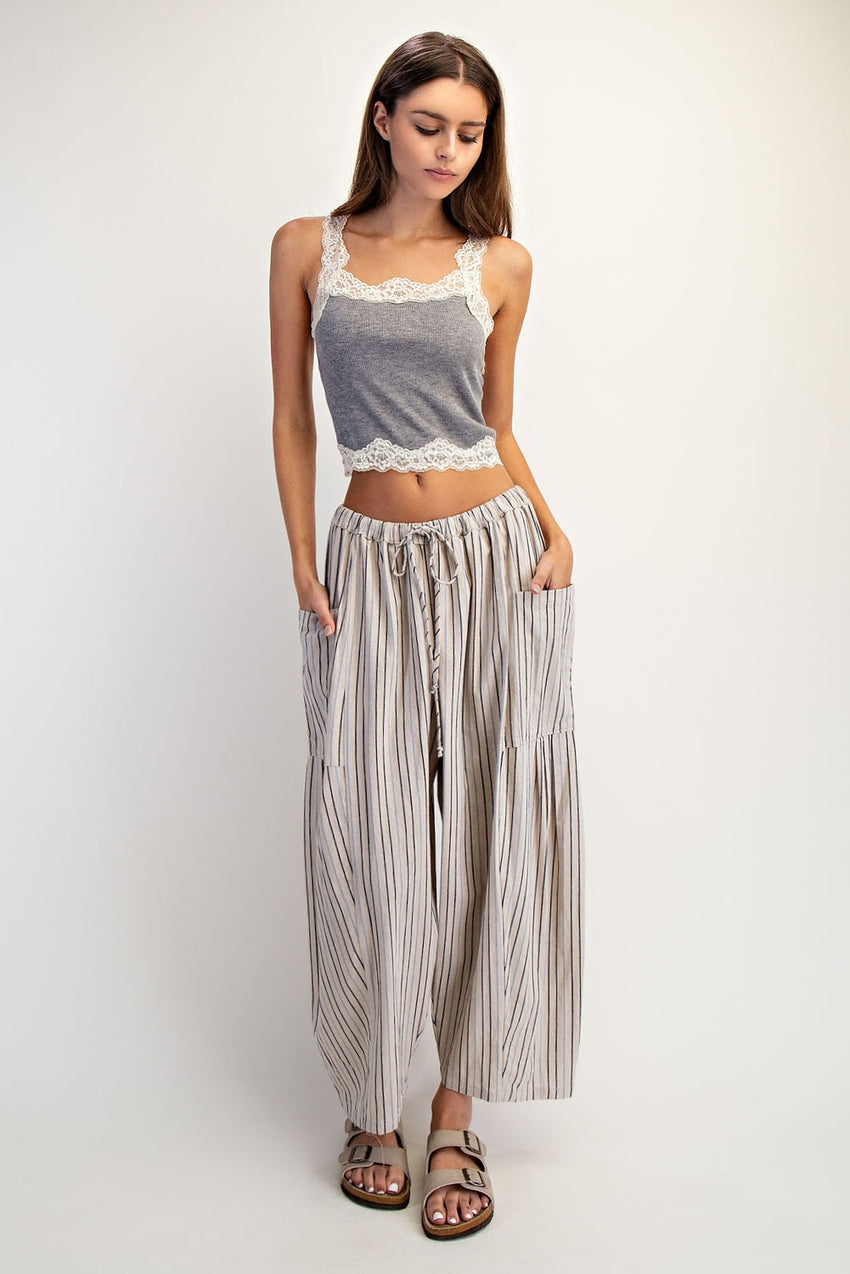 Cotierra Wide Stripe Leg Pants