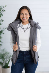 Quilted Vest w/ removable hood