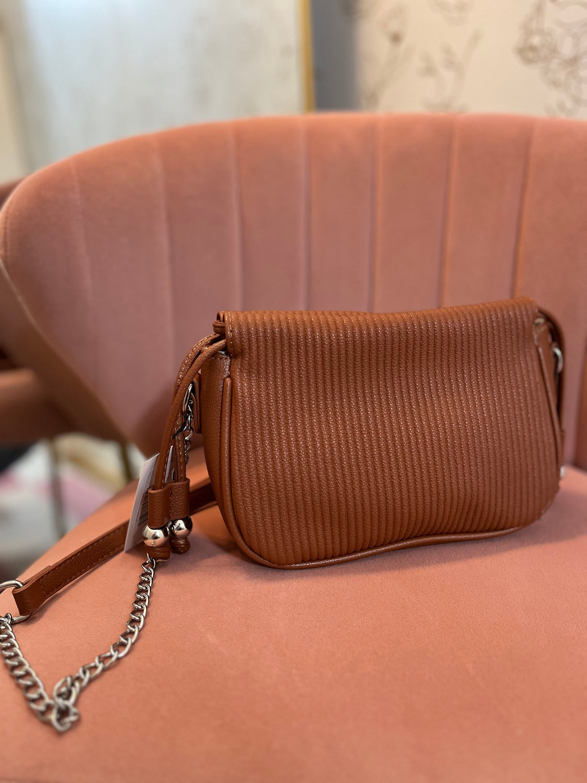 Chic Brown Drawstring Bucket Bag