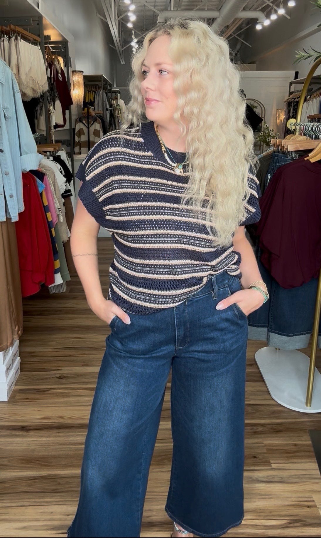 7 Short Sleeve Sweater