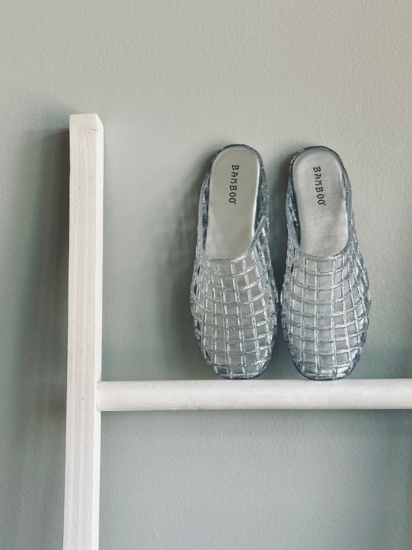 Glitter Jelly Slip-On Flats