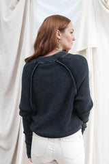 Mac & Me Cotton Waffle Knit Pullover