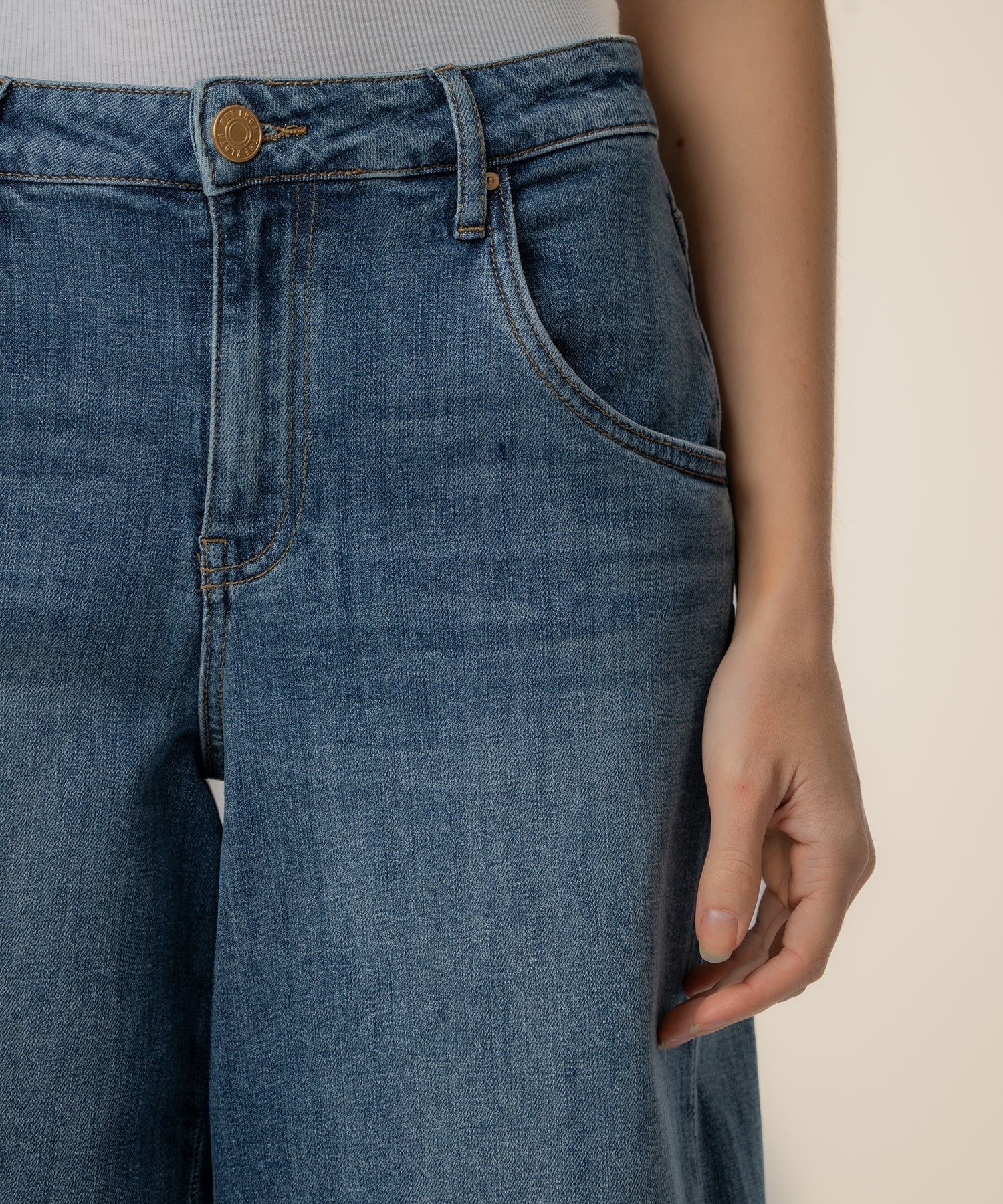 Mandy High Rise Bermuda Denim Short