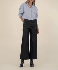 Meg Coated Wide-Leg Jeans | Fab Ab Front Pockets
