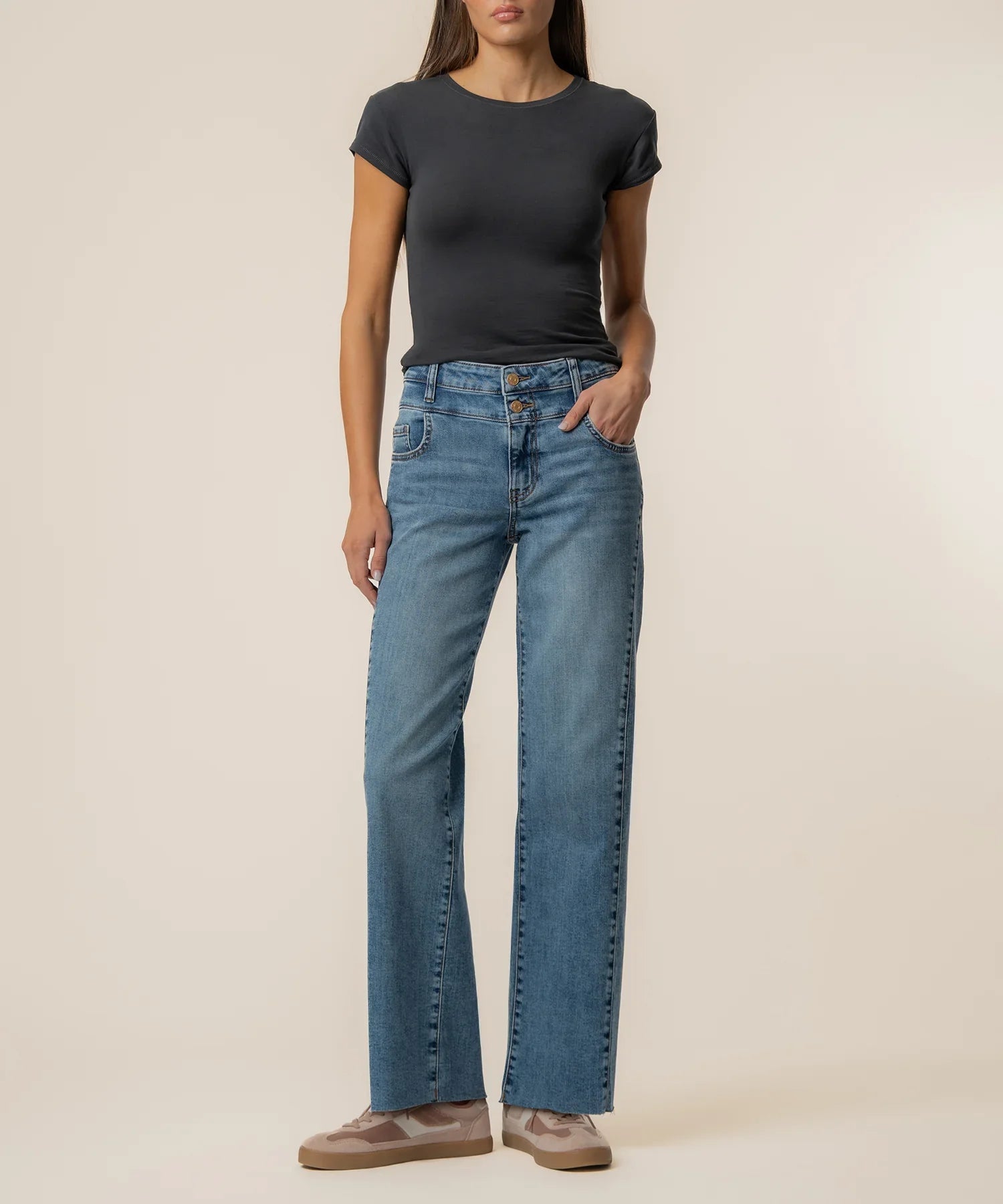 Charlotte High Rise Wide Leg Jeans