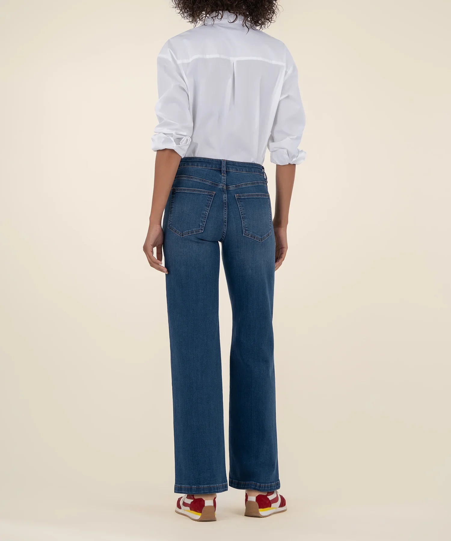 Jean High Rise Wide Pant