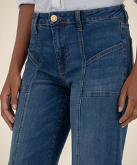 Jean High Rise Wide Pant