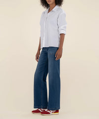 Jean High Rise Wide Pant