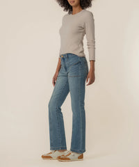 High-Rise Ankle Flare Jeans | Flattering Flare Denim for Everyday Style