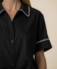 Marisol Short Sleeve Button Front