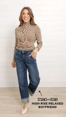 Mac and Me Cuffed Boyfriend Denim