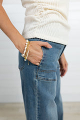 Mac and Me Porkchop Pocket Wide Leg