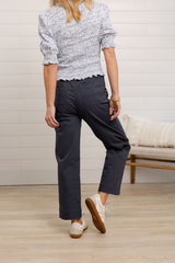 Mac and Me Ultra Skyrise Paperbag Waist Relaxed Straight Pant