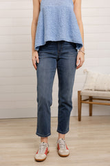 High Rise Slim Straight Denim – Mac and Me Exclusive