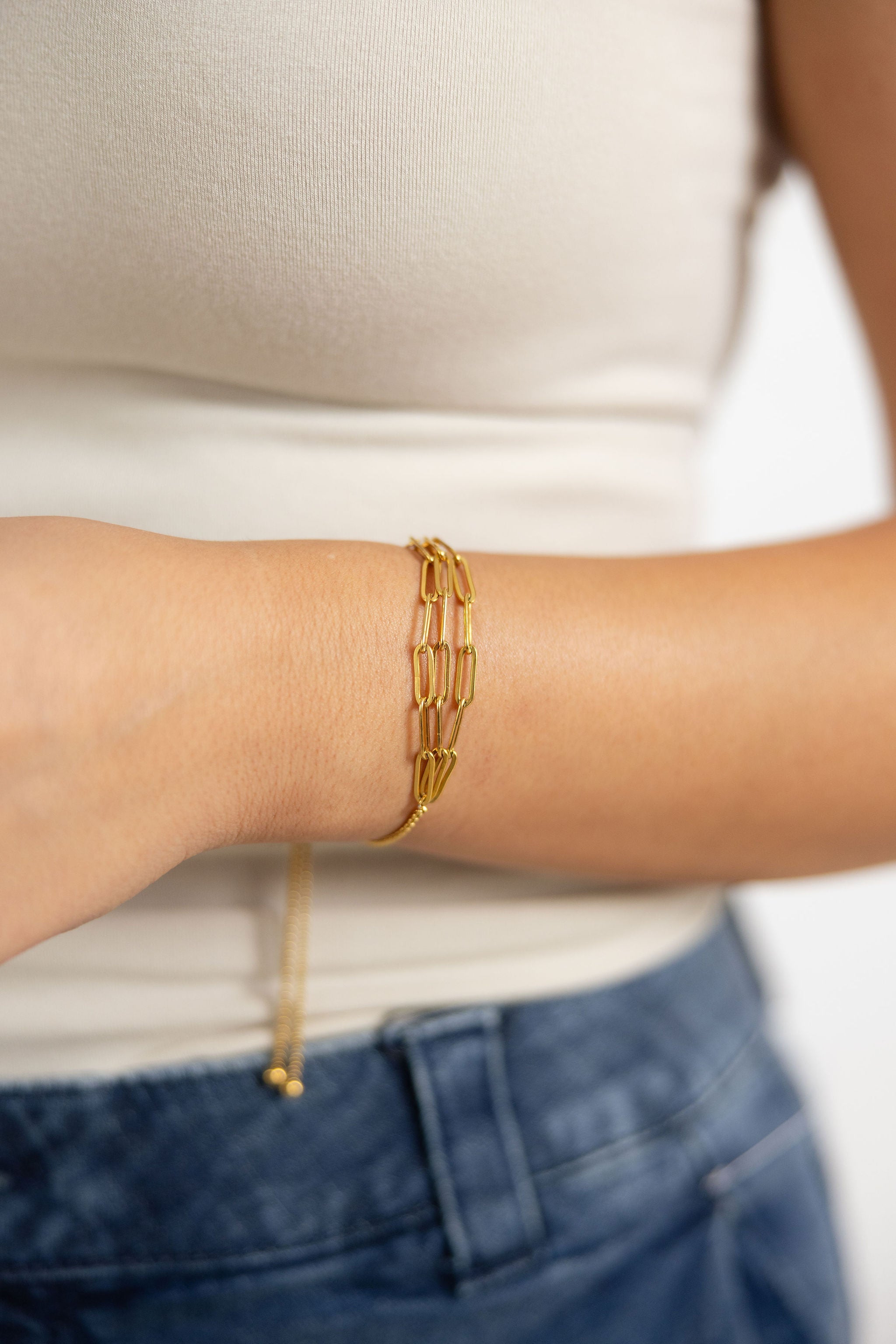 Convertible Link Bracelet – Triple Chain Style
