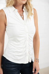 Essential Ruched Button Tank – Mac and Me Exclusive