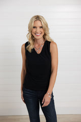 Mac and Me Ruched Side Tank