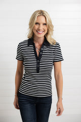 Mac and Me Ribbed Polo Top