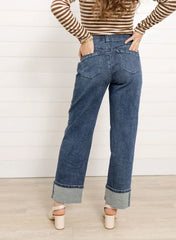 Mac and Me Cuffed Boyfriend Denim