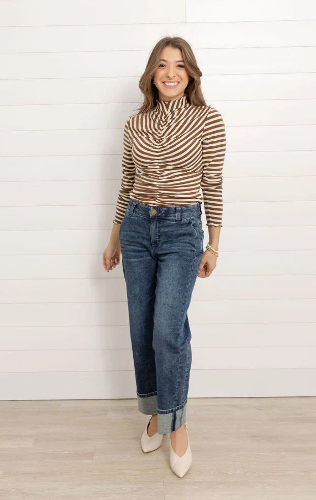 Mac and Me Cuffed Boyfriend Denim