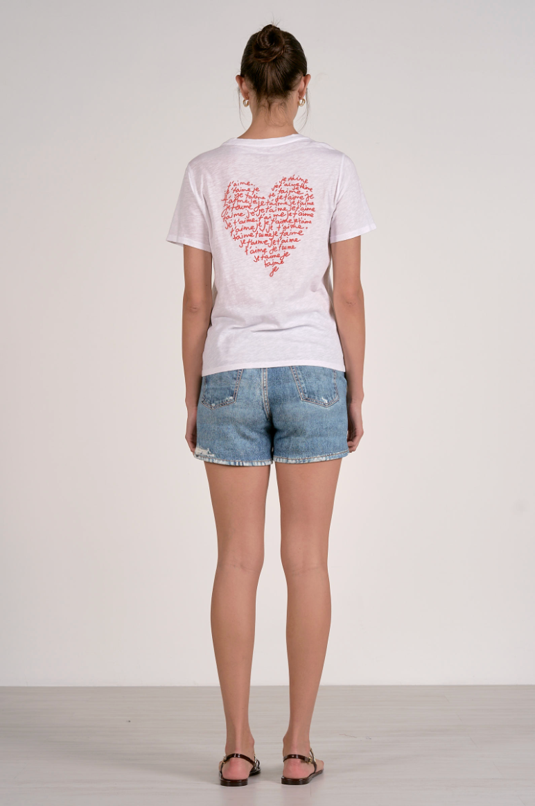 Je T’aime Heart Graphic Tee