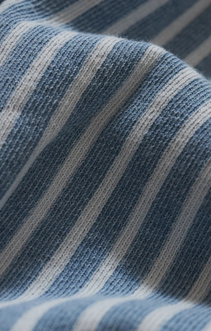 All Day Knit Stripe Jacket in Santorini Indigo