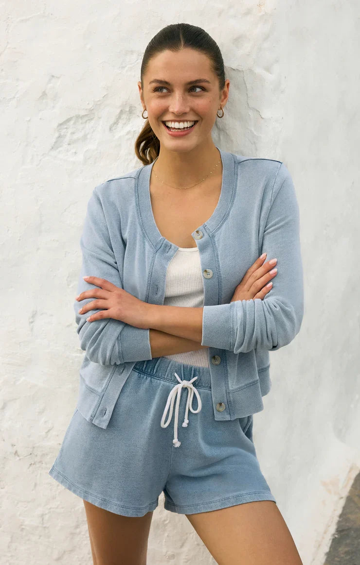 Hunter Knit Denim Short in Ocean Air Indigo