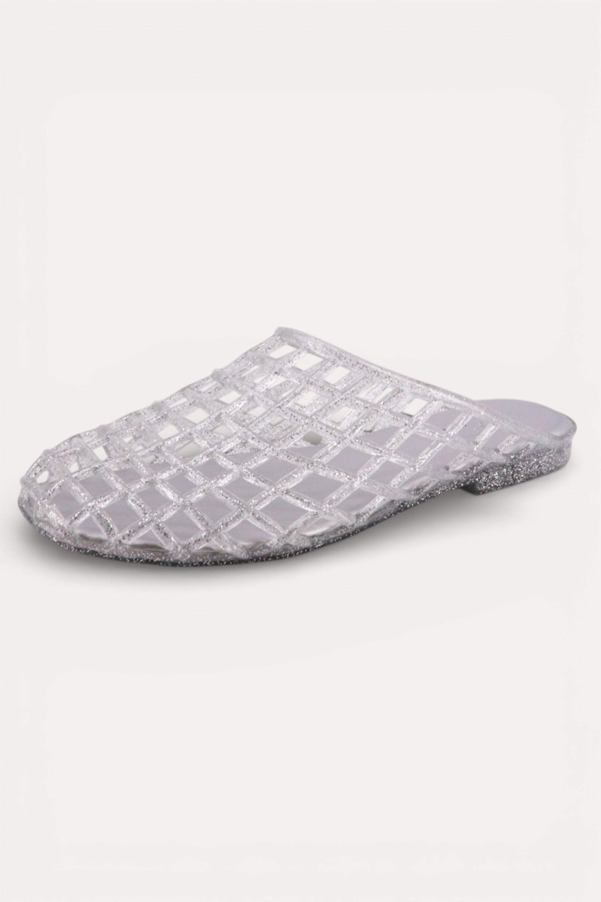 Glitter Jelly Slip-On Flats
