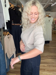 Elbow Sweater Heather Latte