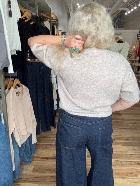 Elbow Sweater Heather Latte