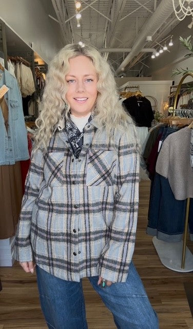Plaid Shirt Jacket