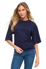 Bubble Tee- Navy