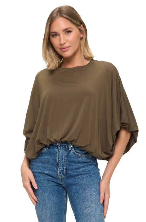 Bubble Tee- Olive