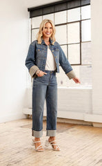 Mac and Me Signature Cuffed Denim Jacket – Exclusively at Mainstream Boutique